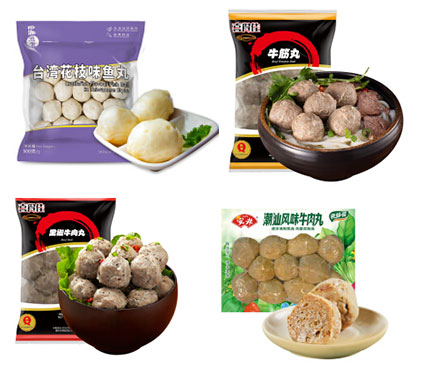 牛肉丸包裝機(jī)設(shè)備生產(chǎn)線，自動化牛肉丸生產(chǎn)流水線